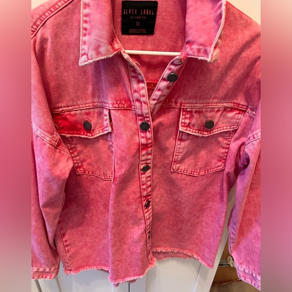 Black Label red Jean jacket - Picture 3 of 7